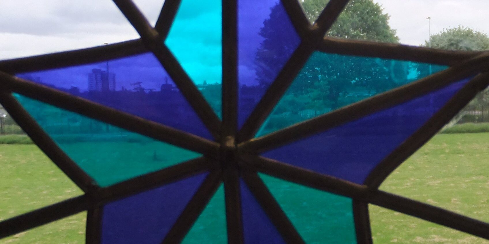 Faux stained glass