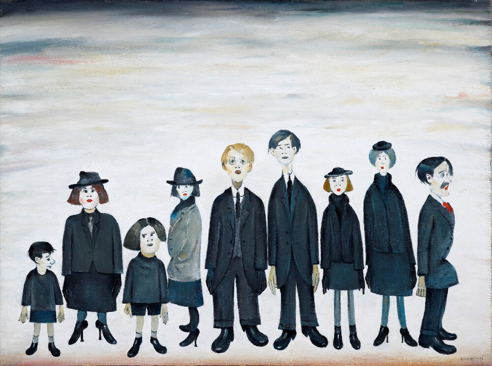 The Funeral Party by LS Lowry ©