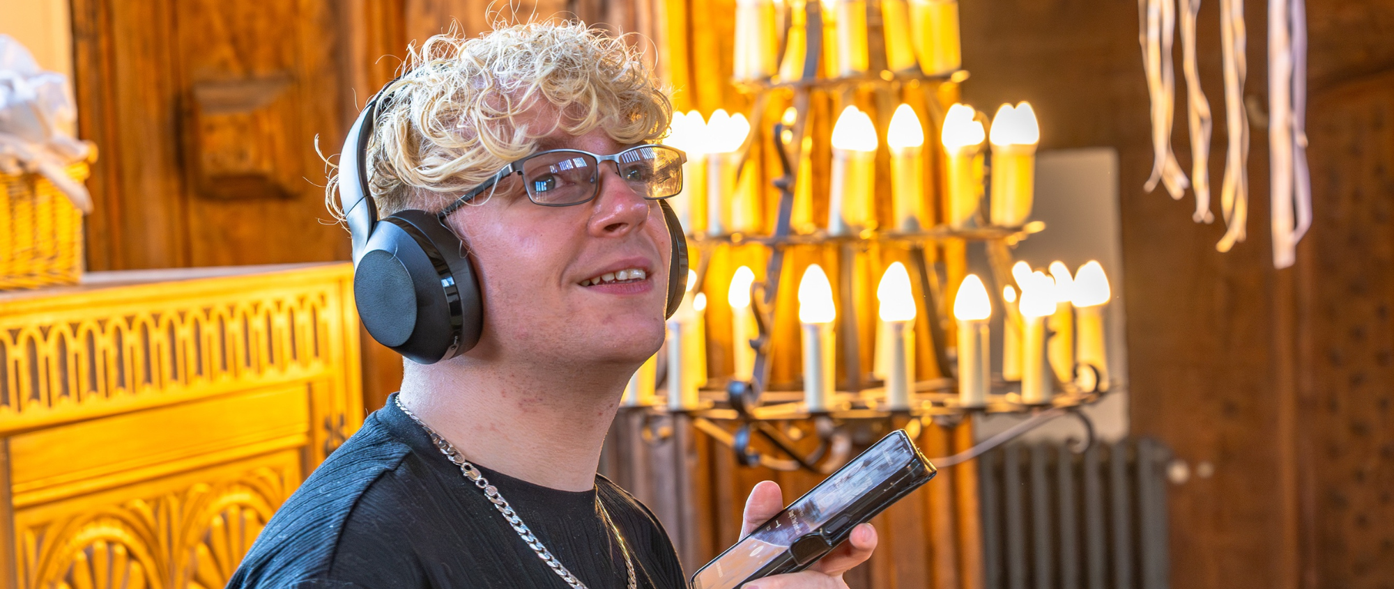 Person with headphones