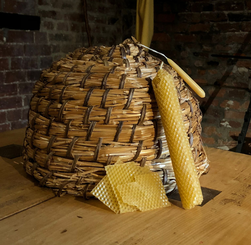 Beeswax candle